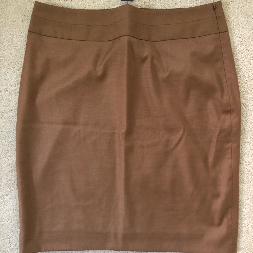 Limited Brown/Tan Pencil Skirt
